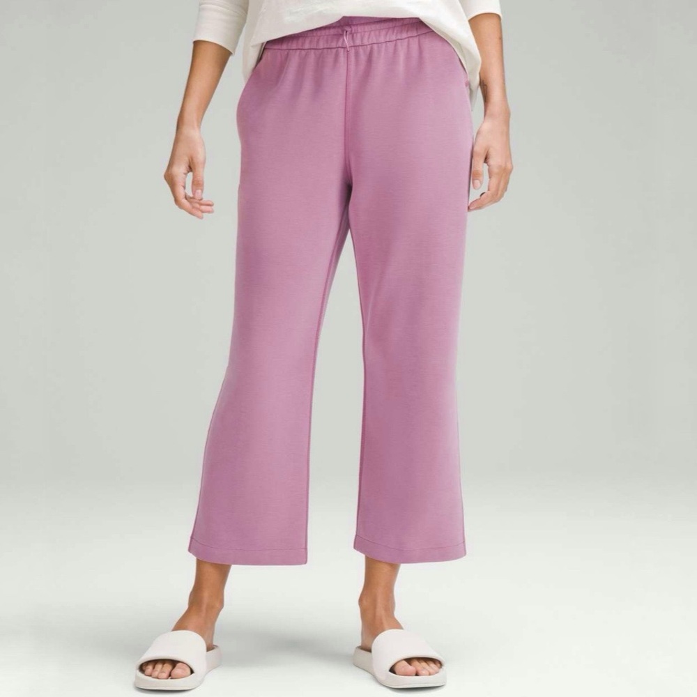Lululemon | Softstreme High Rise Straight Leg Cropped Pant Velvet Dust Size 8
